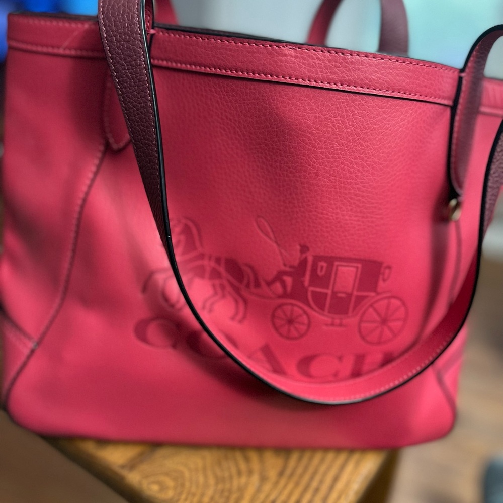 Coach logo tote